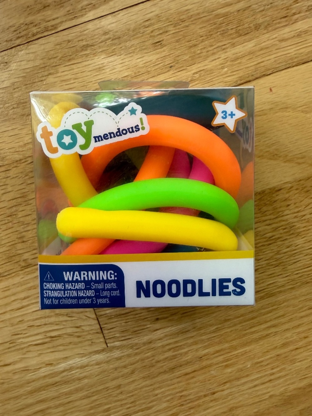 Noodlies Toymendous Stretch & Twist Squishy Toy Neon Colors
